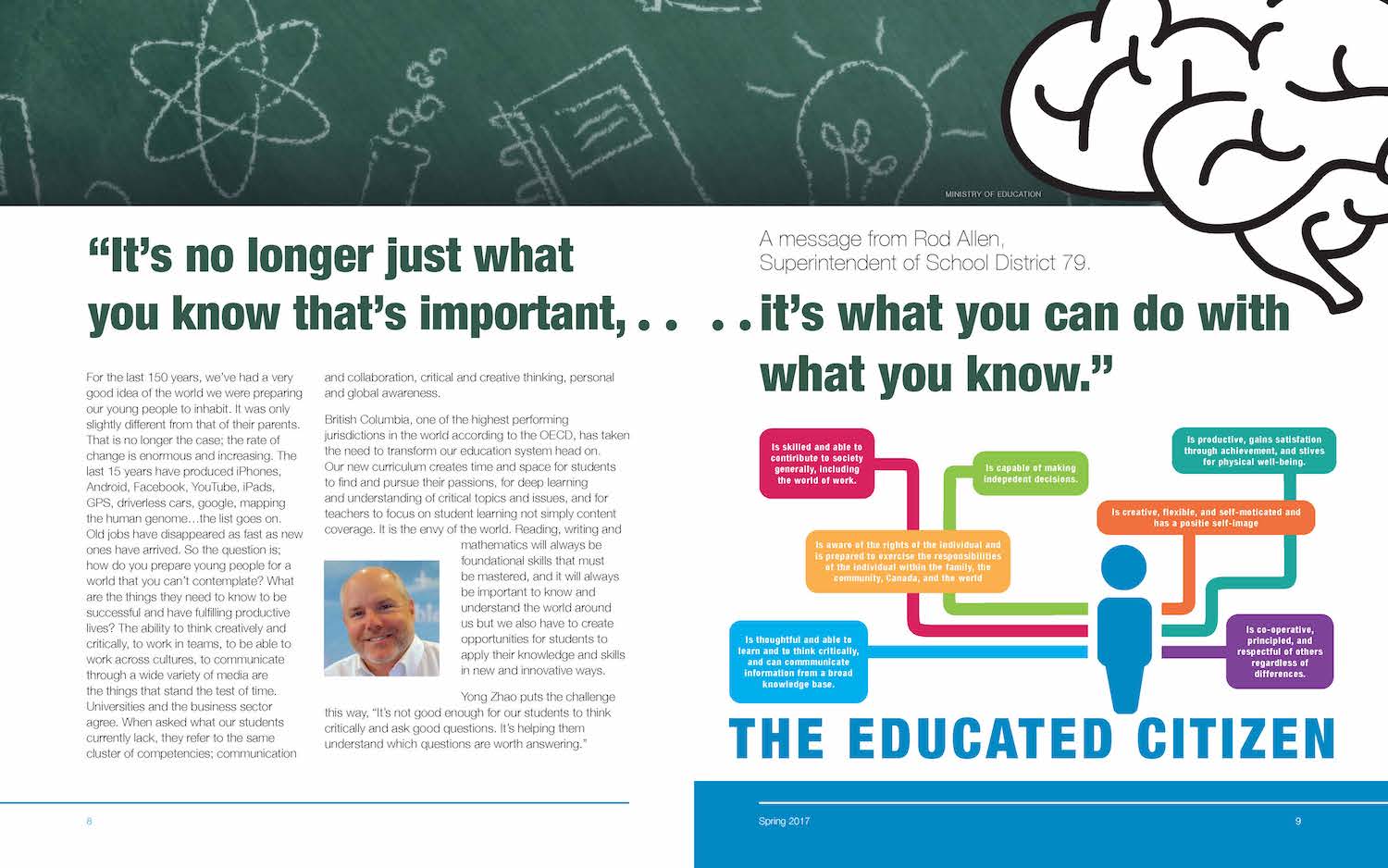 Fourth spread of magazine