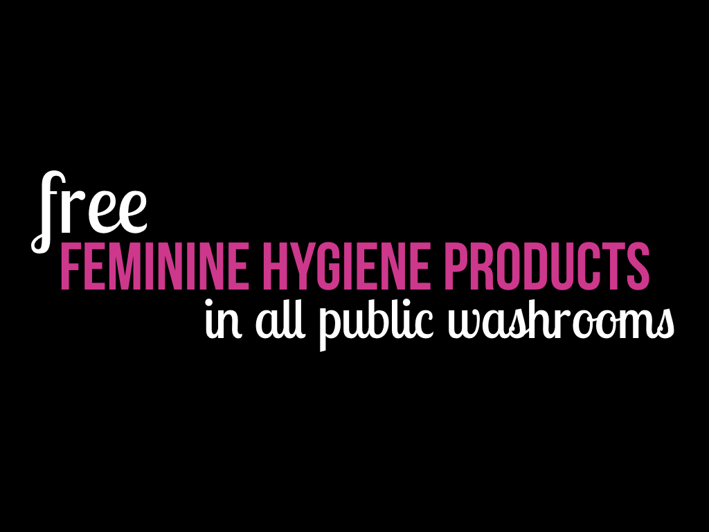 Free tampons slide 20